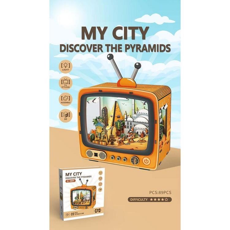 PUZZLE FUSTA 89 PCS. MY CITY PYRAMIDS | 8431234198027