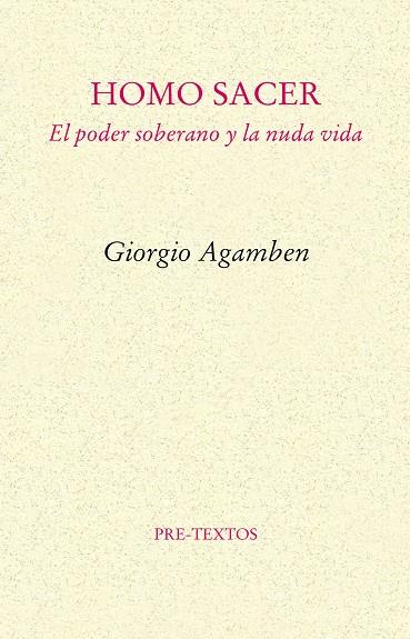 HOMO SACER | 9788481912067 | AGAMBEN, GIORGIO