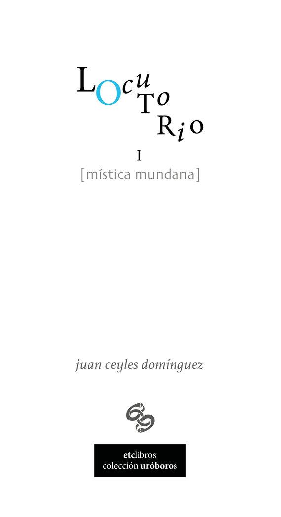 LOCUTORIO I. MÍSTICA MUNDANA | 9788412316483 | CEYLES DOMÍNGUEZ, JUAN