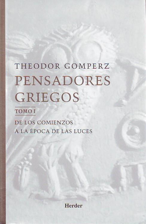 PENSADORES GRIEGOS | 9788425427411 | GOMPERZ, THEODOR