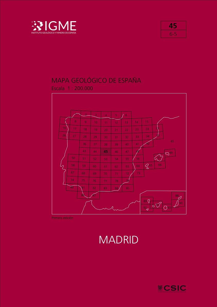 MAPA GEOLÓGICO DE ESPAÑA, ESCALA 1:200.000 | 9788400115463
