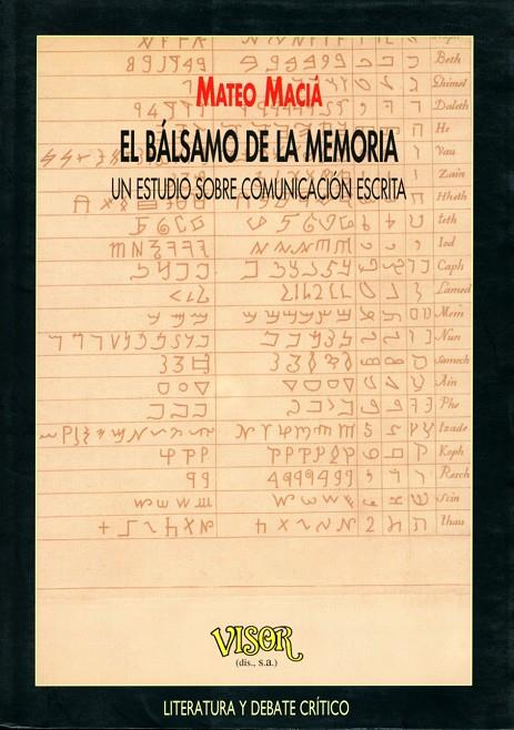 BALSAMO DE LA MEMORIA | 9788477747277 | MACIA, MATEO