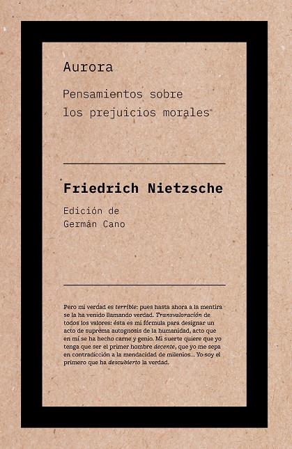 AURORA | 9788418546594 | NIETZSCHE, FRIEDRICH