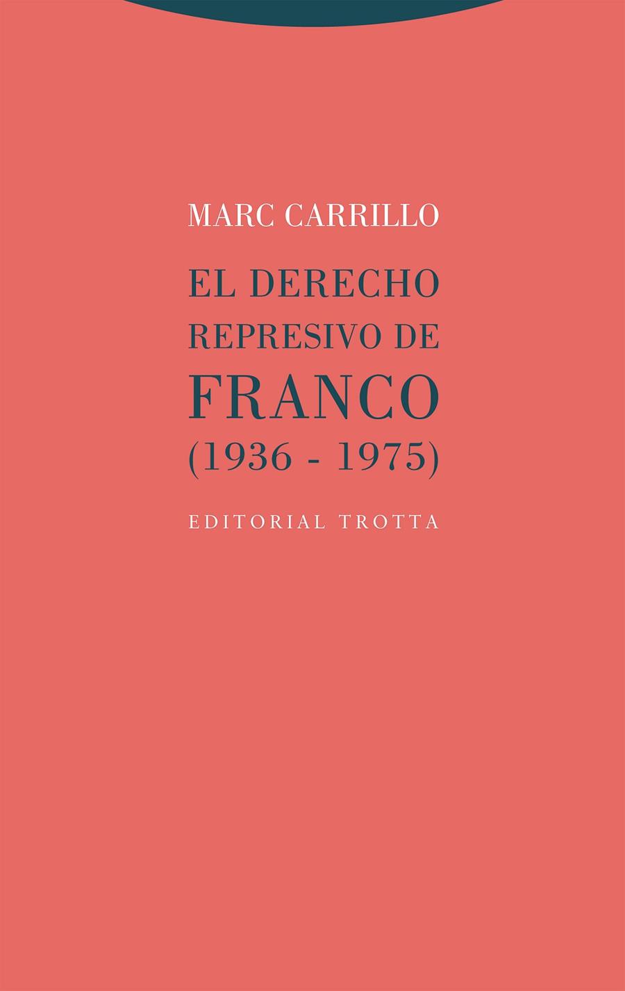 DERECHO REPRESIVO DE FRANCO, EL | 9788413641034 | CARRILLO, MARC