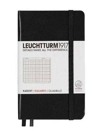 NOTEBOOK POCKET A6, TAPA DURA, CUADRICULADA NEGRO | 4004117258411