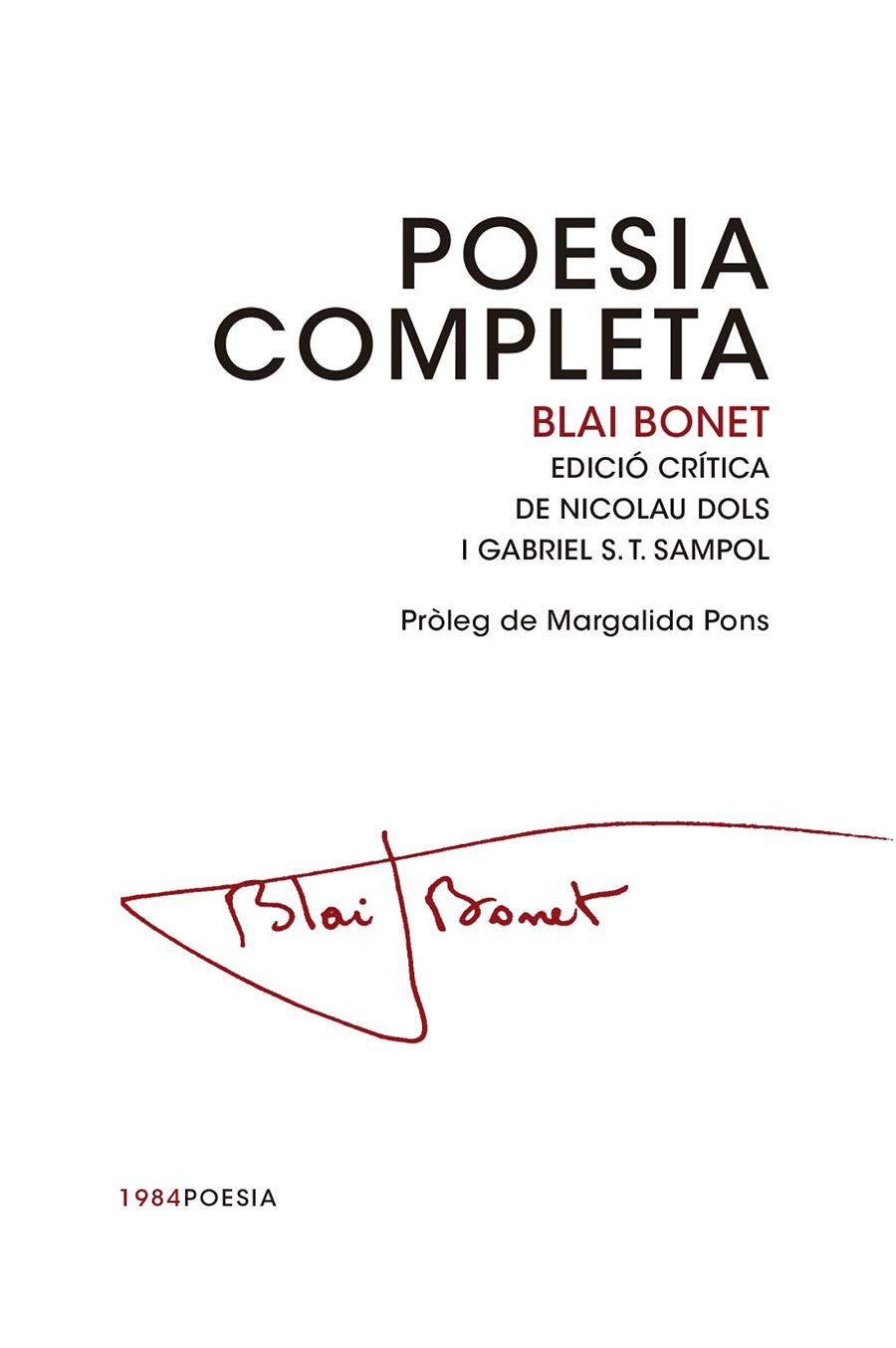 POESIA COMPLETA (BLAI BONET) | 9788415835462 | BONET, BLAI