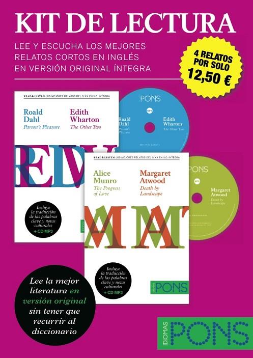 KIT DE LECTURA «READ & LISTEN» | 9788416057597 | DAHL, ROALD/WHARTON, EDITH/MUNRO, ALICE/ATWOOD, MARGARET