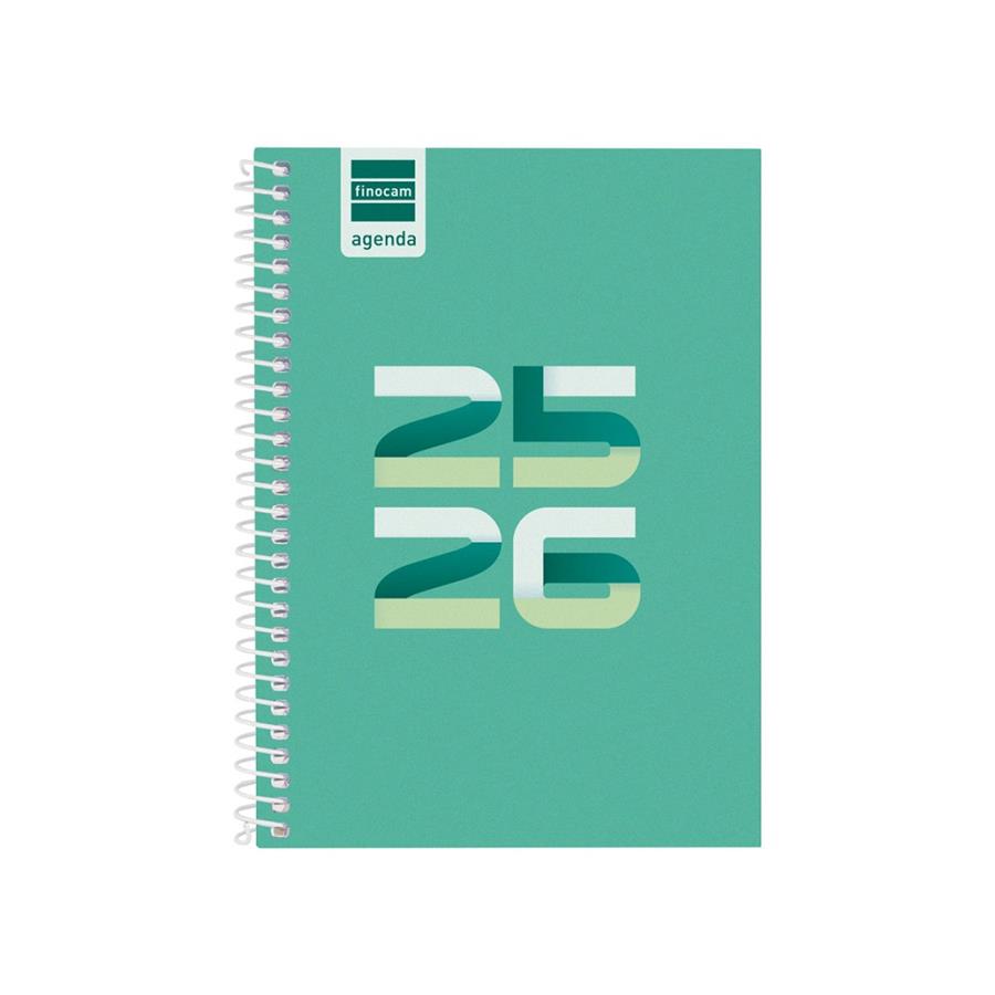 AGENDA ESPIRAL CURS COOL 1/4 SVH 25-26 VERD | 8422952397892