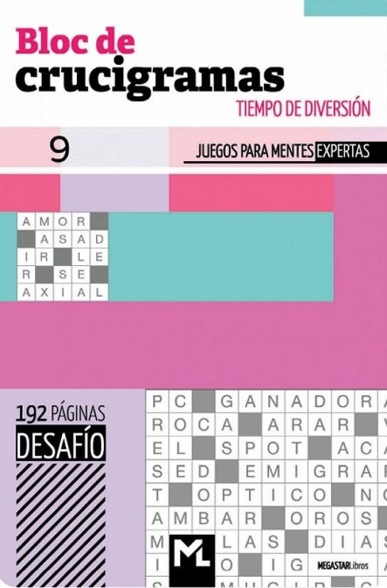 BLOC DE CRUCIGRAMAS DESAFÍO 09 | 9789493361430