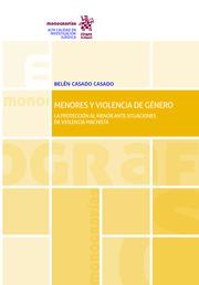 MENORES Y VIOLENCIA DE GÉNERO | 9788413366838 | CASADO CASADO, BELÉN