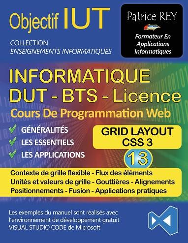 DUT INFORMATIQUE - GRID LAYOUT (TOME 13) | 9782322035632 | REY, PATRICE