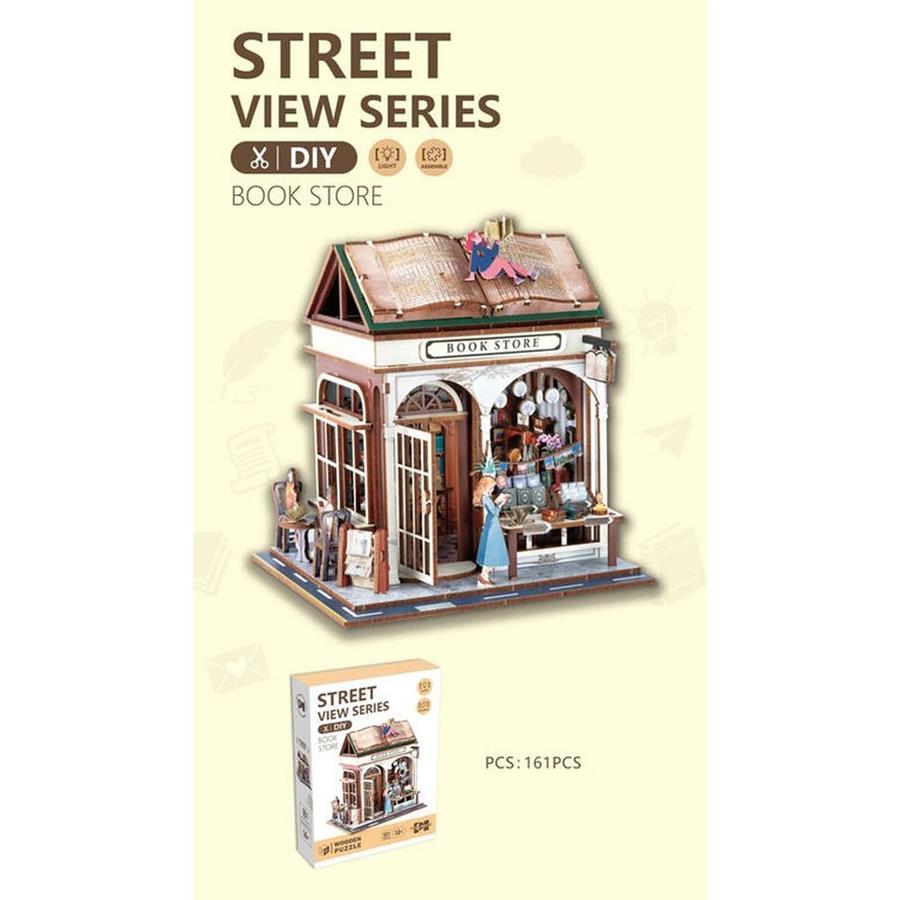 PUZZLE FUSTA 148 PCS. STEET BOOK STORE | 8431234198072
