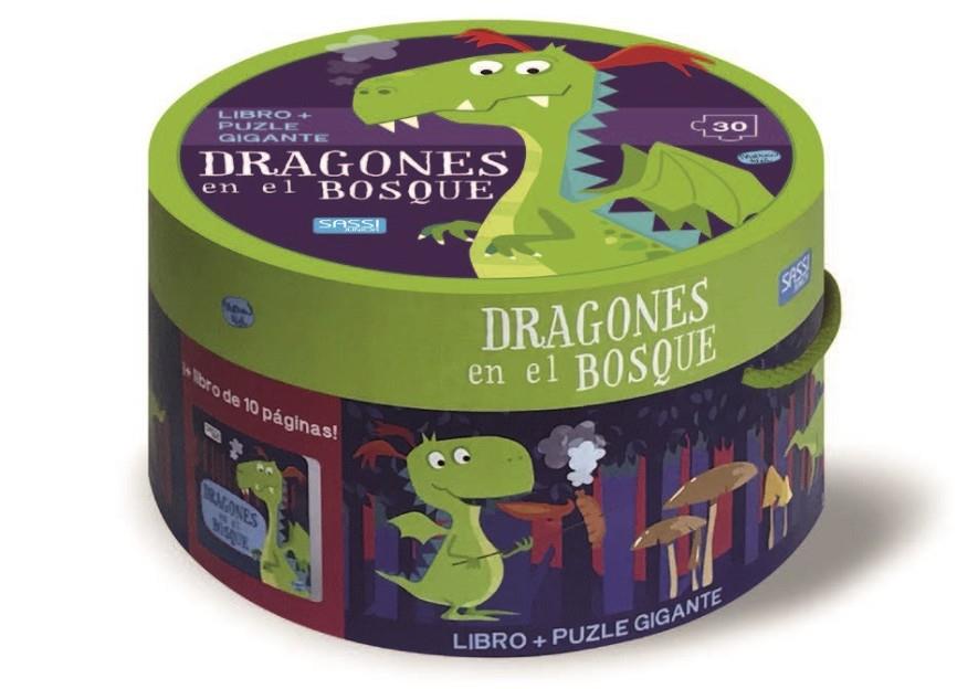 DRAGONES DEL BOSQUE. CAJAS REDONDAS. CON PUZZLE | 9788418127472 | GAULE, M.
