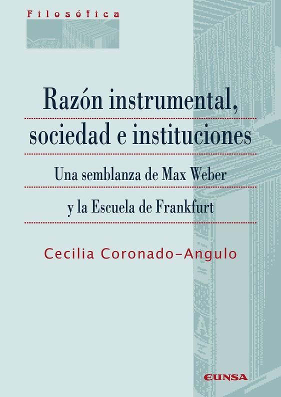 RAZON INSTRUMENTAL, SOCIEDAD E INSTITUCIONES | 9788431333638 | CORONADO, CECILIA