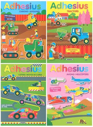 JUGUEM I CONSTRUÏM AMB ADHESIUS DE VINIL (4 TITOLS ALEATORIS) | 9788467776379 | BUSQUETS, JORDI