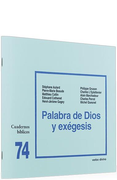 PALABRA DIOS EXEGESIS | 9788471517715 | EQUIPO CAHIERS EVANGILE