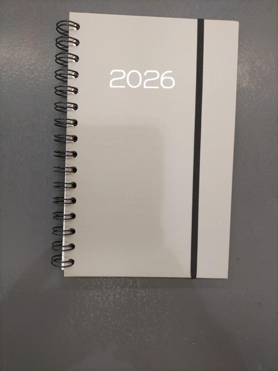 AGENDA SETMANA VISTA CAT.14.5X21 GRIS | 8423647336110