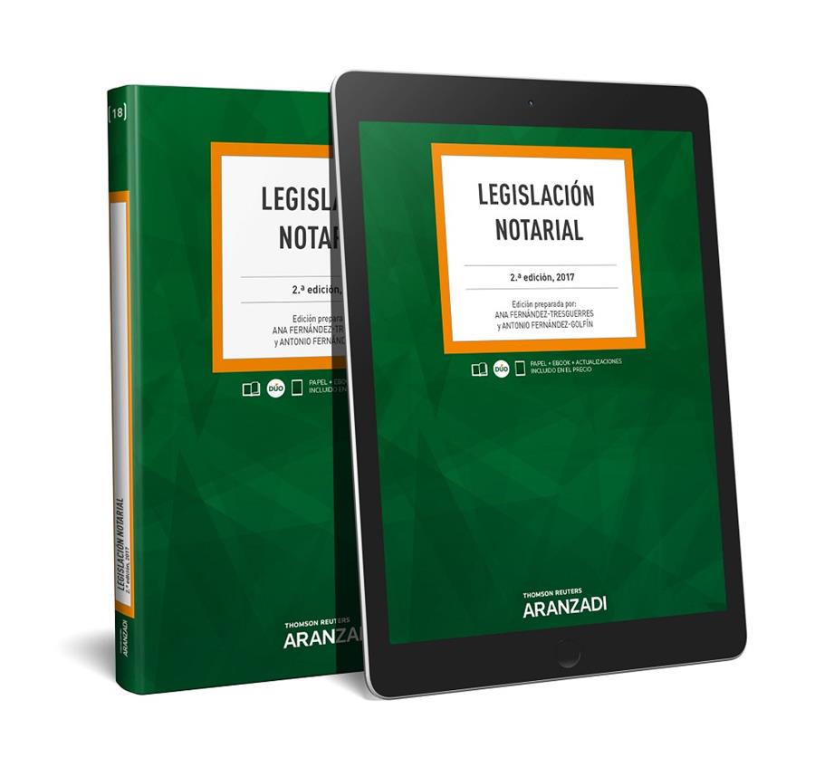 LEGISLACIÓN NOTARIAL [ED. 2017] | 9788491352808 | FERNÁNDEZ-GOLFÍN APARICIO, ANTONIO/FERNÁNDEZ-TRESGUERRES, ANA