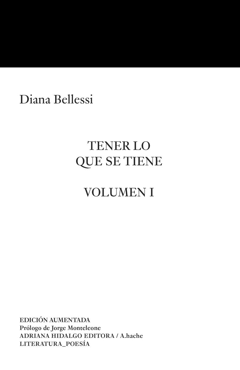 TENER LO QUE SE TIENE | 9789878969268 | BELLESSI, DIANA
