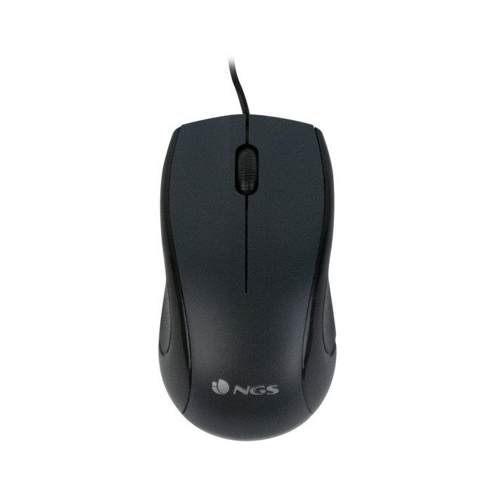 RATON OPTICO CON CABLE NEGRO | 8435430603927