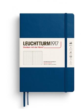 NOTEBOOK MEDIUM A5 T/D PUNTS INDIGO | 4004117674365