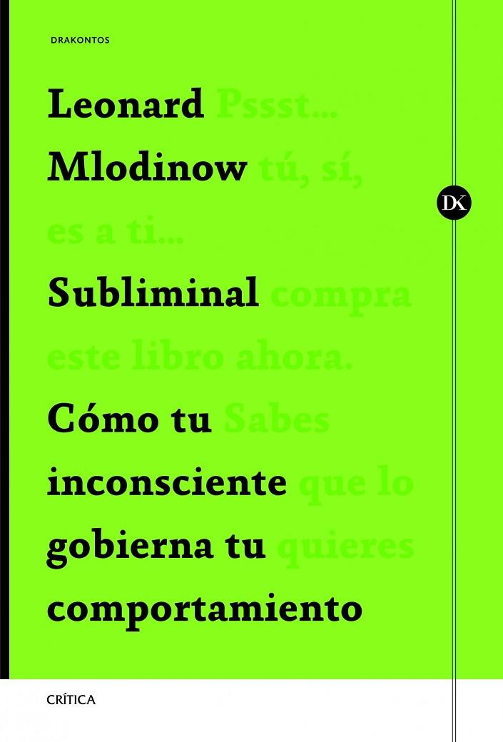 SUBLIMINAL | 9788498925388 | MLODINOW, LEONARD