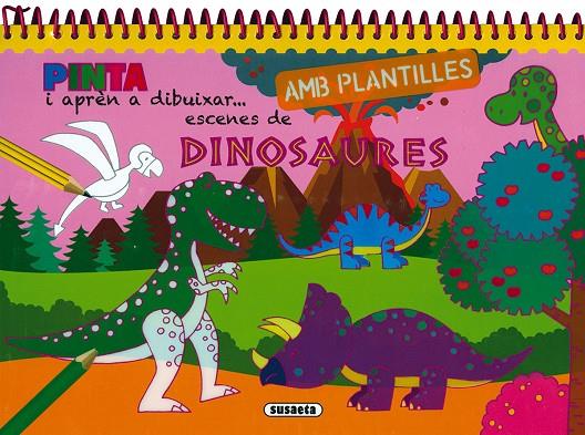 PINTA I APREN A DIBUIXAR AMB PLANTILLES - DINOSAURES | 9788411968621 | SUSAETA, EQUIPO