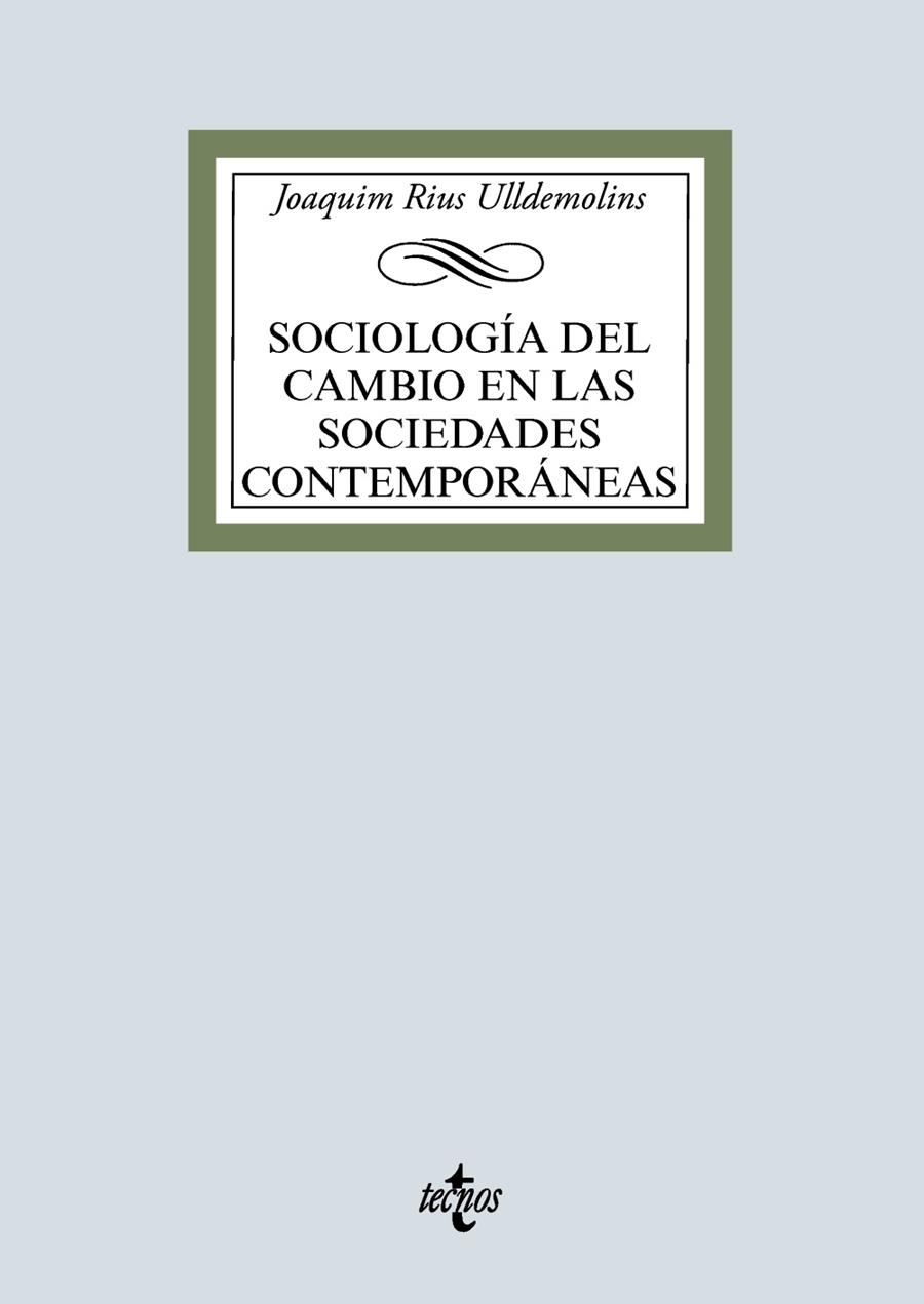 SOCIOLOGÍA DEL CAMBIO EN LAS SOCIEDADES CONTEMPORÁNEAS | 9788430976751 | RIUS ULLDEMOLINS, JOAQUIM