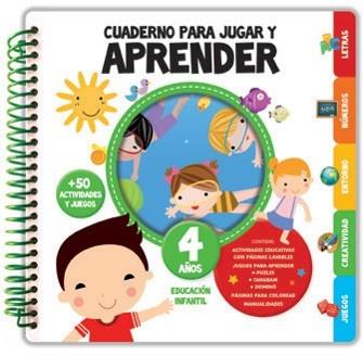 CUADERNO PARA JUGAR Y APRENDER 4 AÑOS | 9788418861079 | IMAGILAND