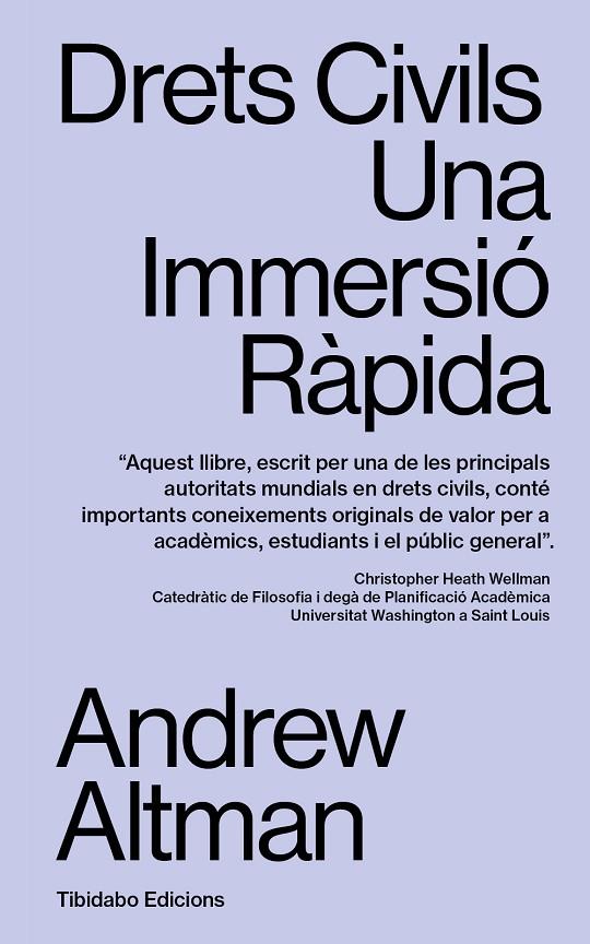 DRETS CIVILS. UNA IMMERSIÓ RÀPIDA | 9791387633097 | ALTMAN, ANDREW