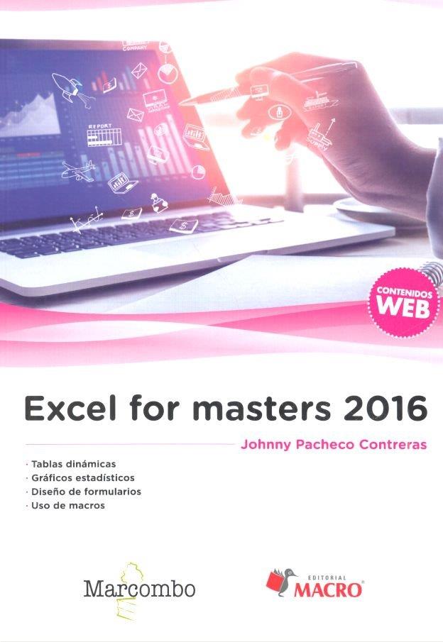 EXCEL FOR MASTERS 2016 | 9788426724847 | PACHECO CONTRERAS, JOHNNY