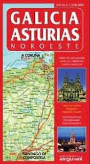 MAPA GALICIA-ASTURIAS (NOROESTE) | 9788495948243 | ARGUVAL