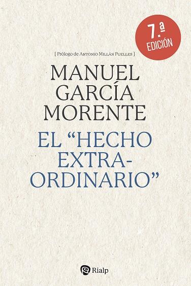 HECHO EXTRAORDINARIO, EL | 9788432171192 | GARCÍA MORENTE, MANUEL