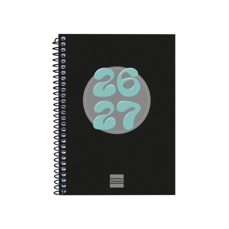 AGENDA ESPIRAL CURS COOL 1/4 SVH 26-27 NEGRE | 8422952415749