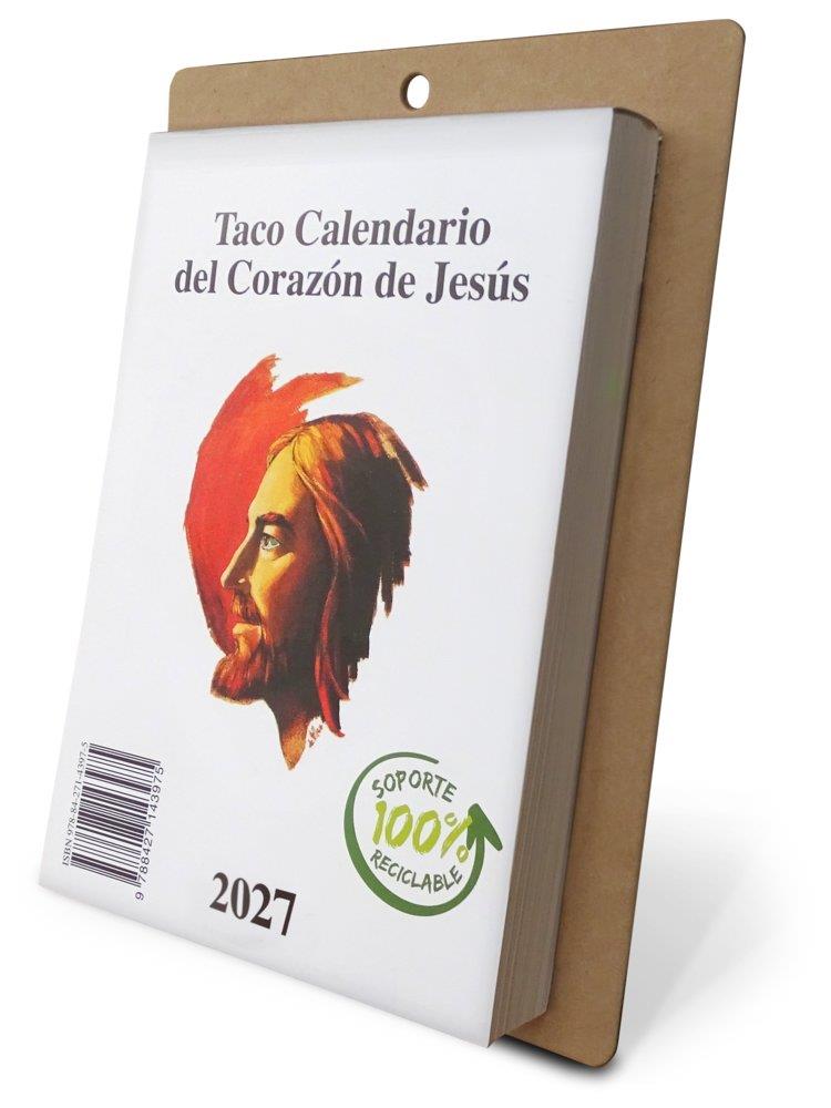 TACO CALENDARIO DEL CORAZÓN DE JESÚS - GRANDE - 2027 | 9788427150591