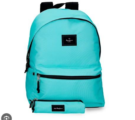 MOTXILLA + ESTOIG PEPE JEANS 44 CM. AIGUAMARINA | 8435692730393