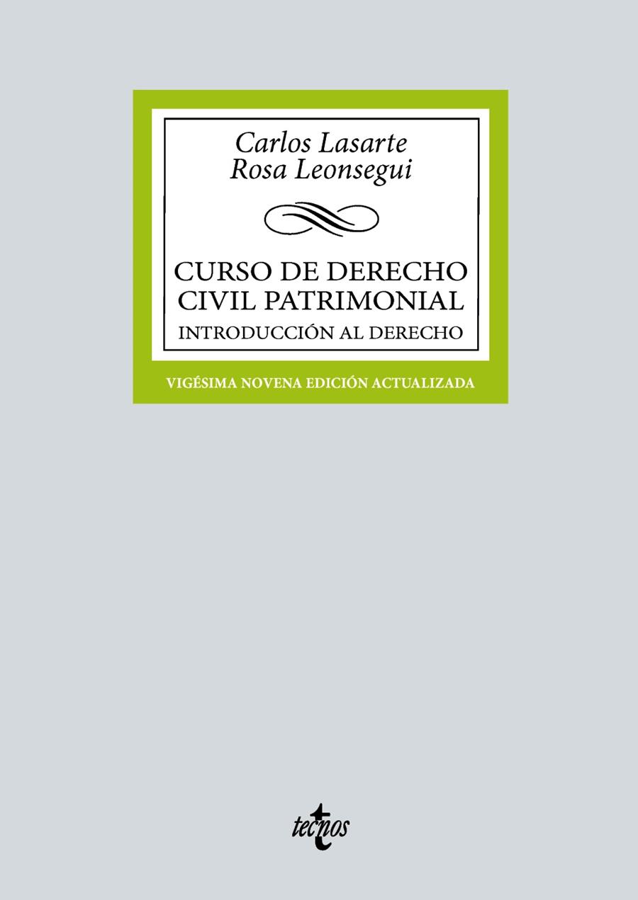 CURSO DE DERECHO CIVIL PATRIMONIAL | 9788430990443 | LASARTE, CARLOS