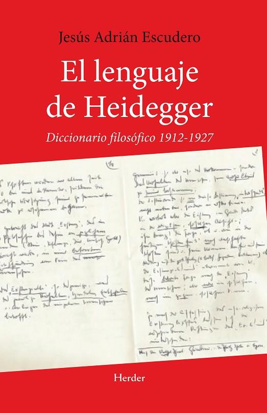 LENGUAJE DE HEIDEGGER, EL | 9788425426308 | ADRIÁN ESCUDERO, JESÚS