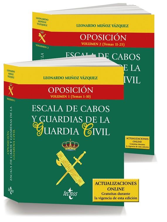 PACK OPOSICIÓN ESCALA DE CABOS Y GUARDIAS DE LA GUARDIA CIVIL | 9788430987221 | MUÑOZ VÁZQUEZ, LEONARDO