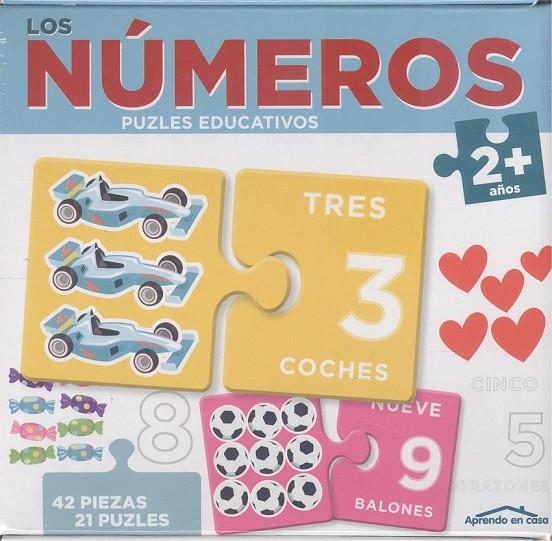 NÚMEROS (2+ AÑOS) - APRENDO EN CASA - PUZLES EDUCATIVOS (42 PIEZAS PARA 21 PUZLES) | 8436557975003