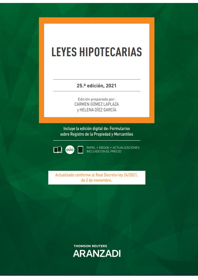 LEYES HIPOTECARIAS | 9788413914091 | GOMEZ LAPLAZA, CARMEN