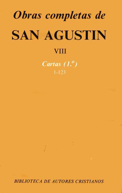 OBRAS COMPLETAS DE SAN AGUSTÍN. VIII: CARTAS (1.º): 1-123 | 9788422012436 | SAN AGUSTÍN
