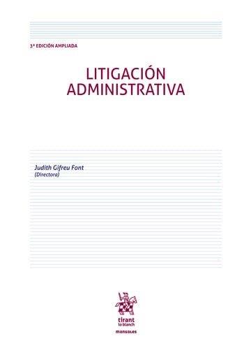 LITIGACION ADMINISTRATIVA (3ª ED) | 9791370219833 | GIFREU FONT, JUDITH