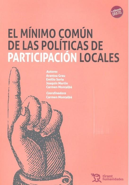 MÍNIMO COMÚN DE LAS POLÍTICAS DE PARTICIPACIÓN LOCALES, EL | 9788417203719 | MONTALBÁ OCAÑA, CARMEN