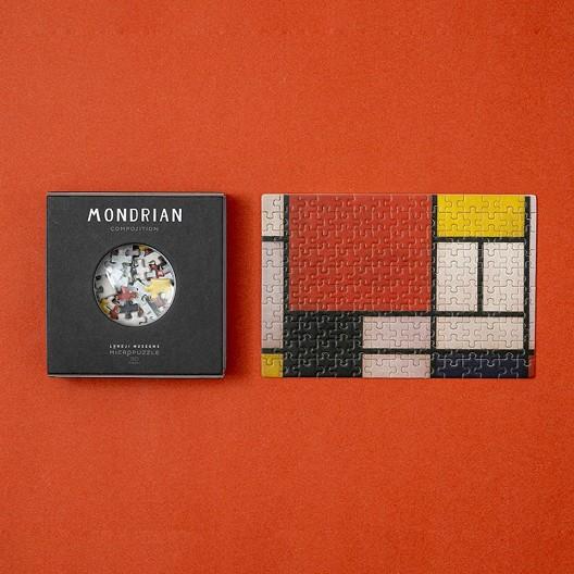 MICROPUZZLE ZOOM - MONDRIAN - COMPOSITION (150 PECES) | 8436580429351
