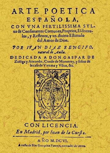 ARTE POÉTICA ESPAÑOLA | 9788497613675 | DÍAZ RENGIFO, JUAN