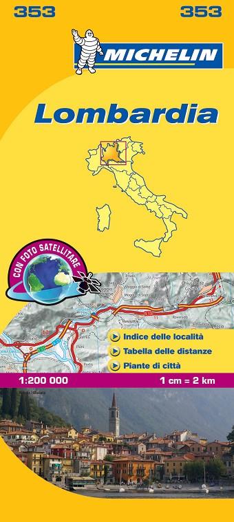 LOMBARDÍA : MAPA 353 | 9782067126619 | VARIOS AUTORES
