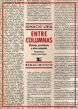 ENTRE COLUMNAS | 9788418387555 | URIA, IGNACIO