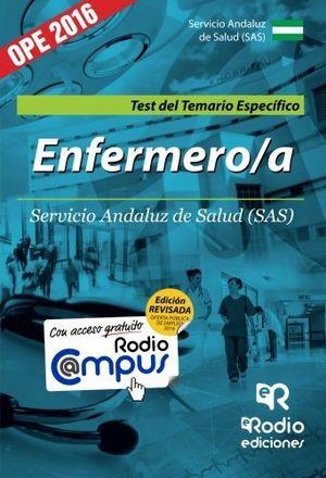 ENFERMERO/A DEL SAS. TEST DEL TEMARIO ESPECIFICO | 9788416506910 | OCHOTECO HURTADO, JOSE CARLOS / GARRIDO SERRANO, MARIA JOSE