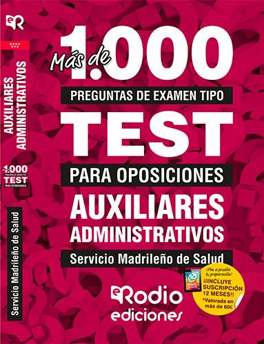 AUXILIAR ADMINISTRATIVO DEL SERMAS. MÁS DE 1.000 PREGUNTAS DE EXAMEN TIPO TEST. | 9788417976460 | VARIOS AUTORES
